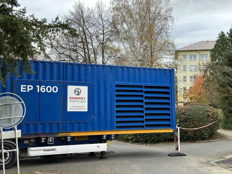 Elektrocentrála EP 1600 u Nemocnice Písek