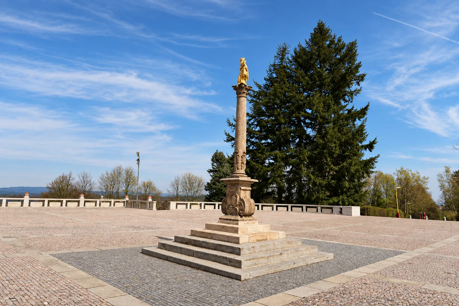 Mariánský sloup na Svaté Hoře v Příbrami